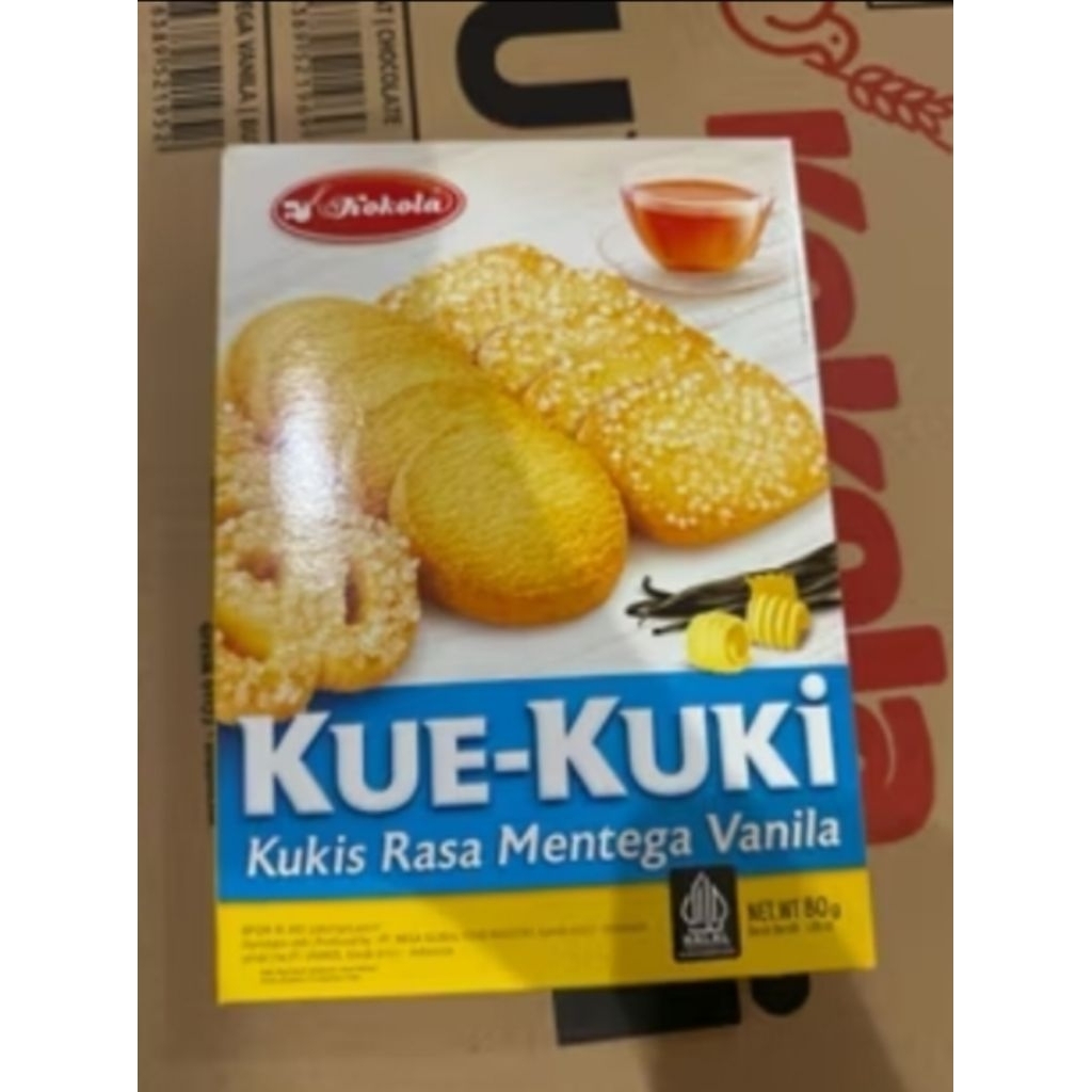 

kue Kuki Kokola vanilla butter 80gr/hajatan/hampers