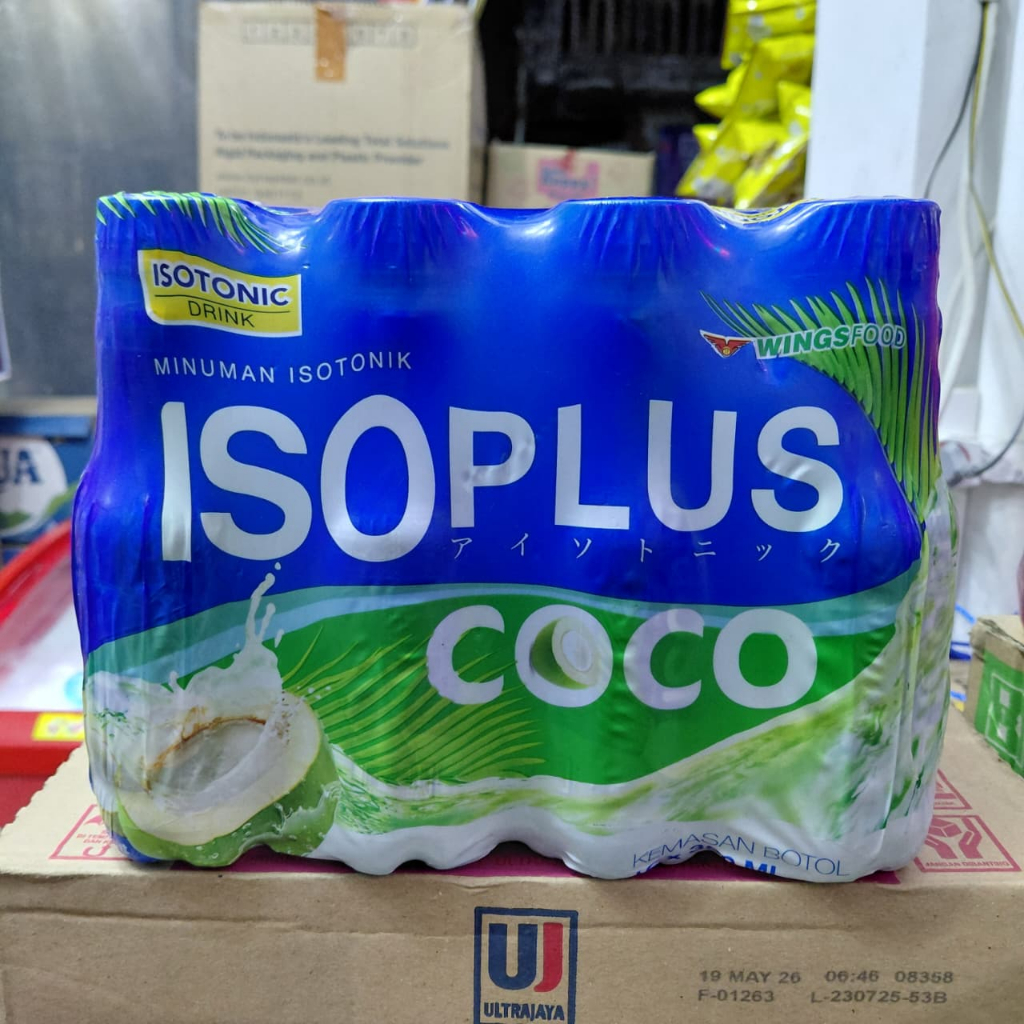 

ISO plus Coco 350ml 1 Krat Isi 12 Botol