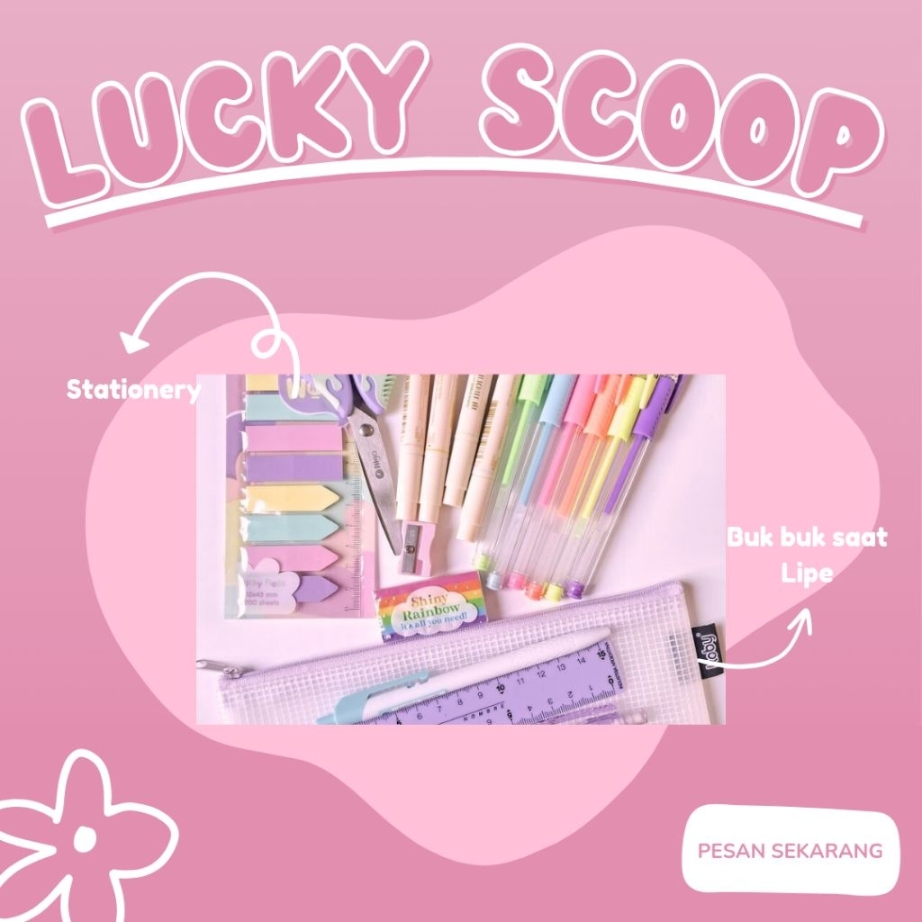 

Magic Lucky Scoop stationary Atk by Diy Homemade min 10pcs 1 scoop | Buk buk lipe tik tok