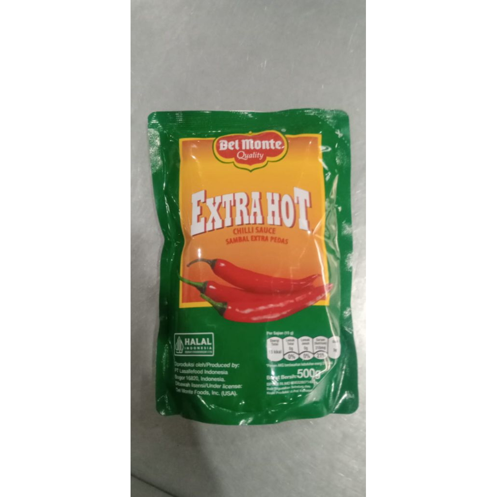 

Del Monte Extra Hot Chilli Sauce 1 kg dan 500g – Sambal Extra Pedas