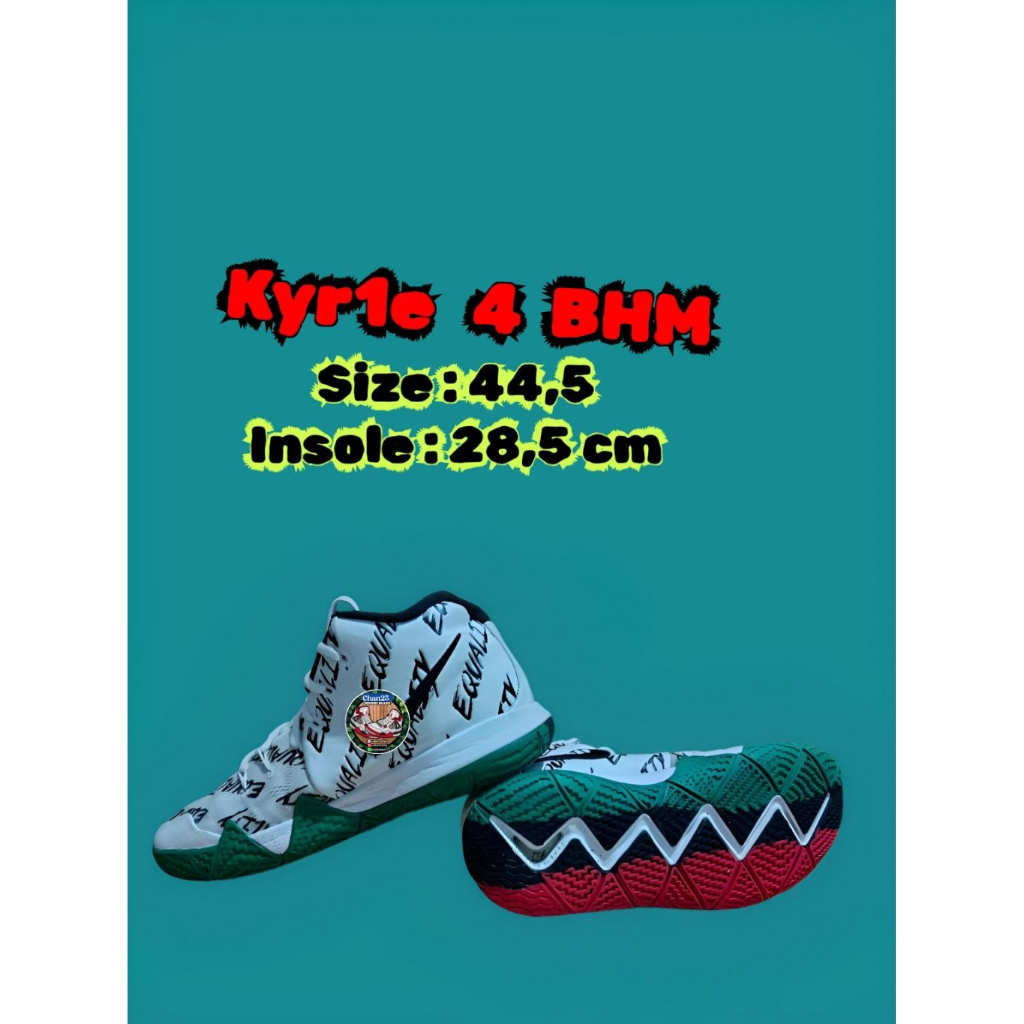 sepatu basket "KYRIE 4 BHM" size 44,5 insole 28,5cm