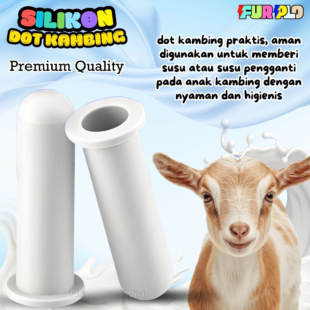 Dot Anak Kambing Dot Cempe Hewan Peliharaan Silikon FURPLO