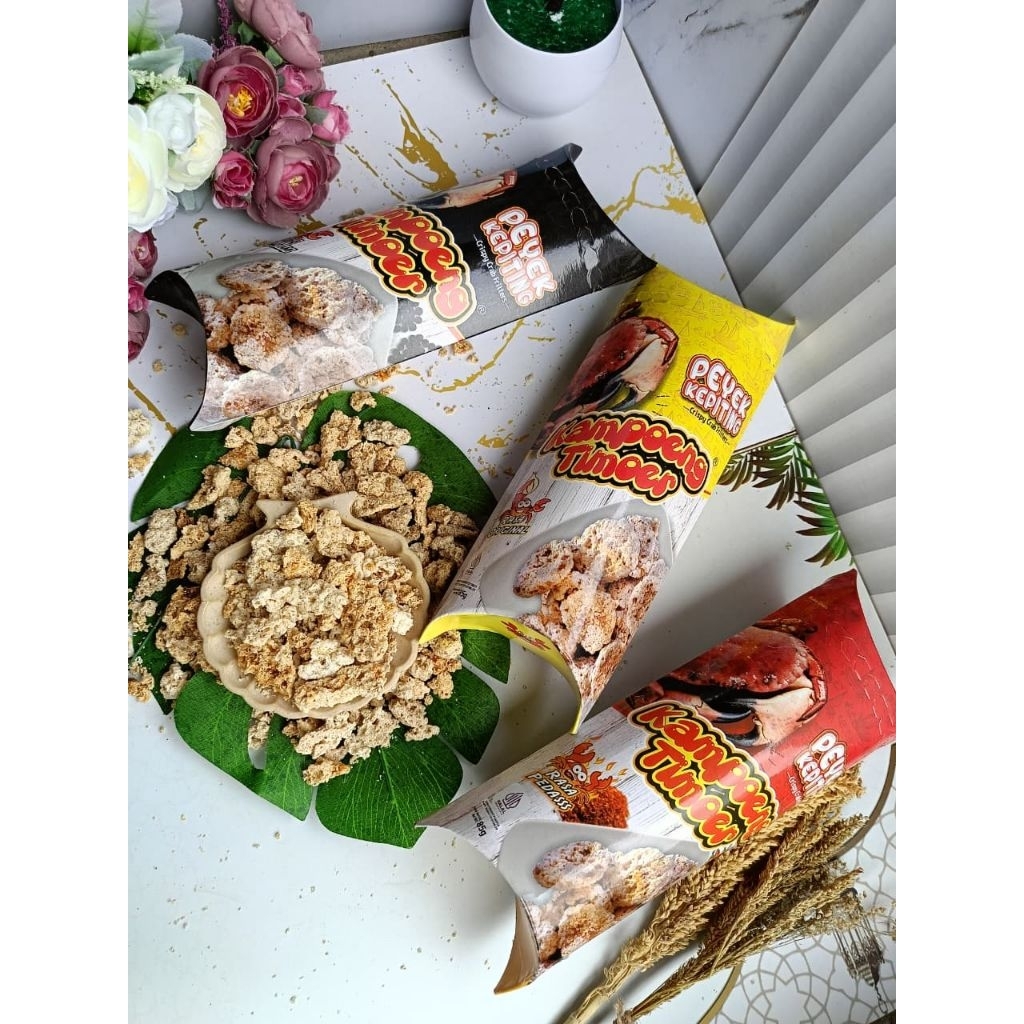 

bundling hemat isi 3 dan isi 6 peyek kepiting kampoeng timoer oleh oleh balikpapan enak bikin nagih