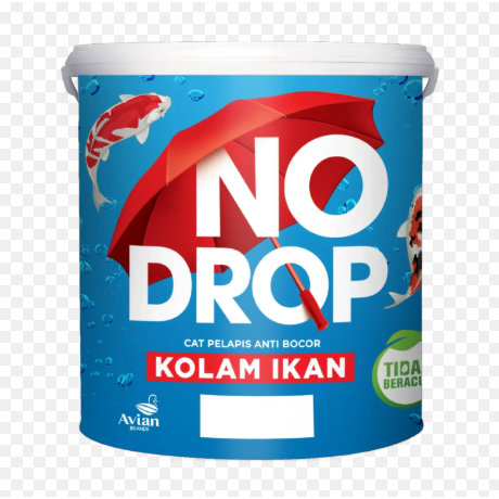 NO DROP CAT KOLAM IKAN, CAT KOLAM IKAN NO DROP ANTI BOCOR 4kg