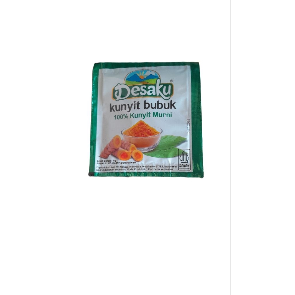 

Desaku Kunyit Bubuk 5 Gram Sachet 12 bungkus
