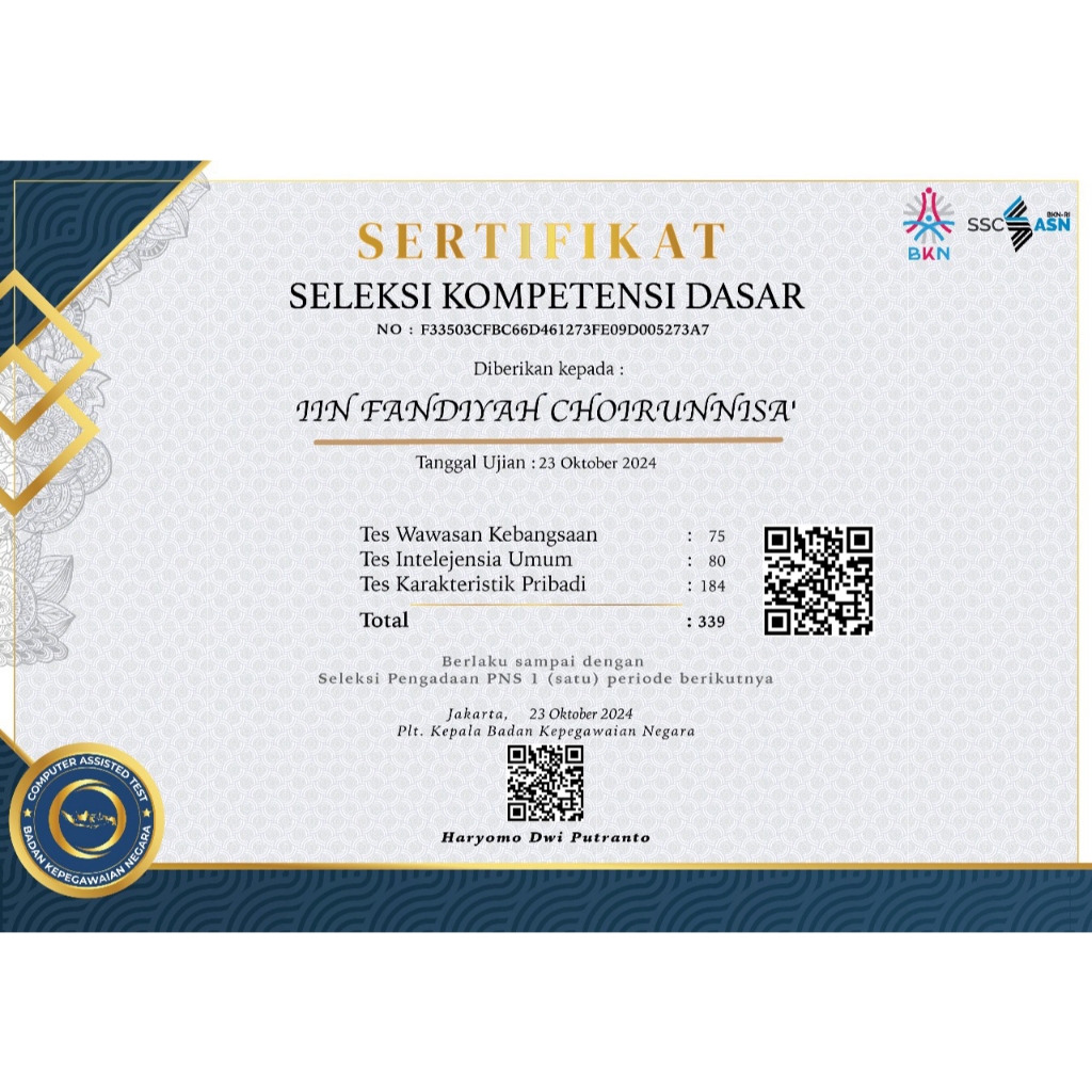 

Cetak Sertifikat Kertas Condord/Linen/Artpaper murah