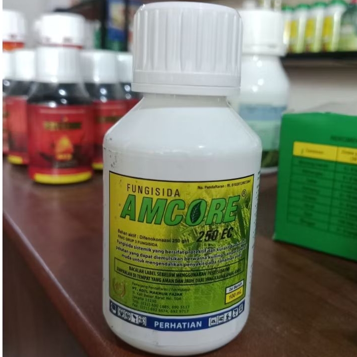 Fungisida AMCORE 250EC.Bahan aktif:Difenokonazol 250g/l.kemasan 100ml