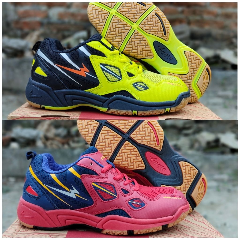 Sepatu Bulutangkis Anak Eagle Original junior, Anti slip, sepatu Badminton Anak laki laki