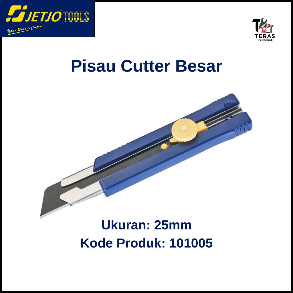 

Pisau Cutter Besar Ukuran 25mm JETJO Tools / Lakoni Pro