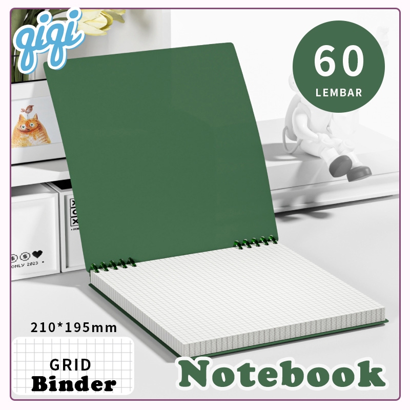 

Binder B5 Flip 360° Vertikal - Notebook Aesthetic Premium Tulis Sekolah Lucu - Qiqi Treasure