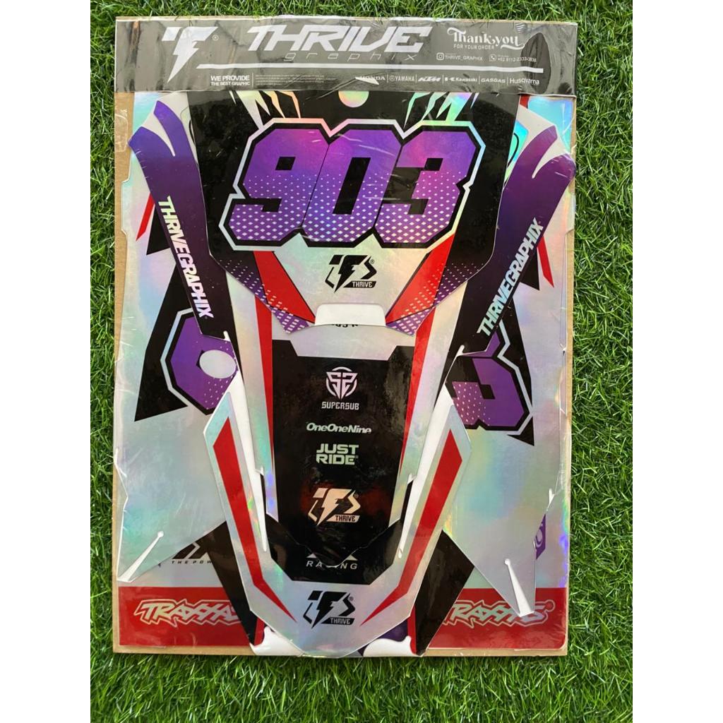 DECAL HONDA CRF 450 HOLOGRAM - STIKER CRF TRAIL/SUPERMOTO FULL BODY