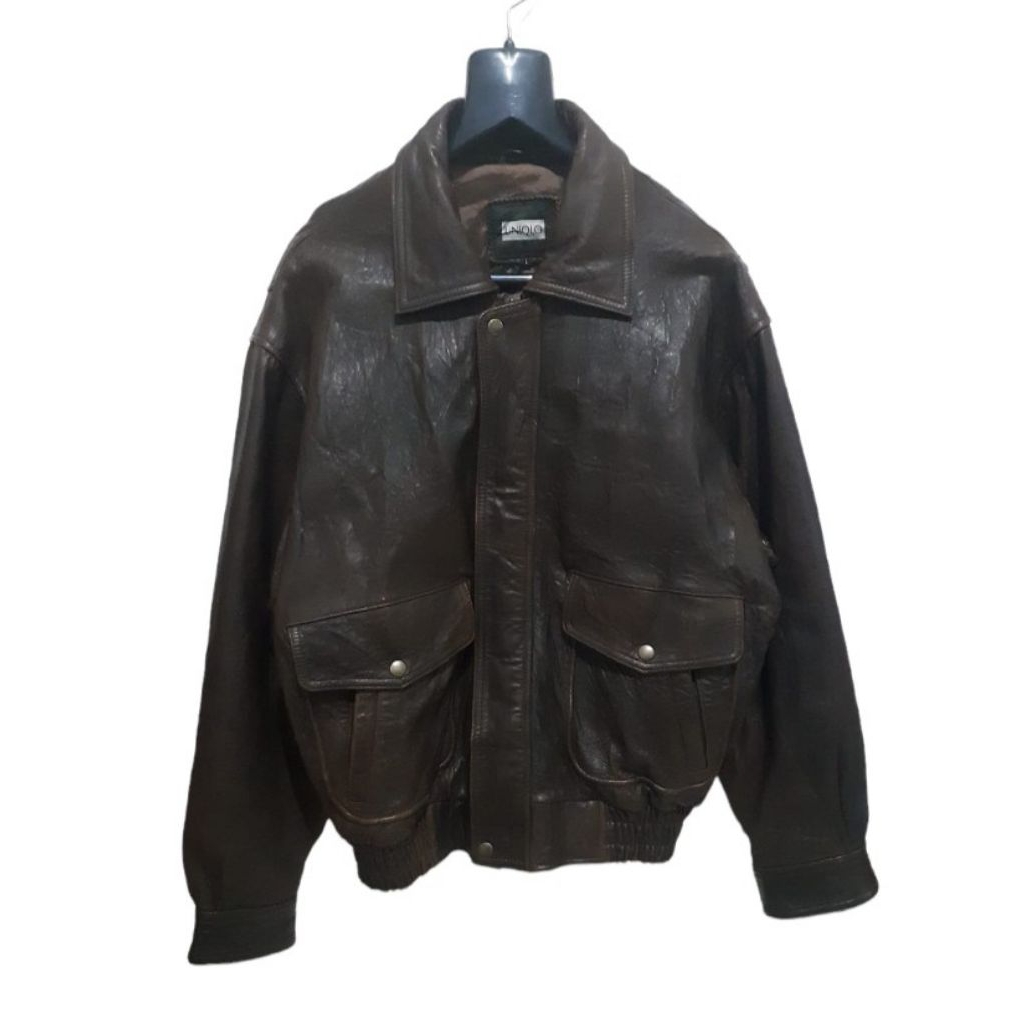 Jaket Kulit Uniqlo Jaket Pilot Jaket Bomber