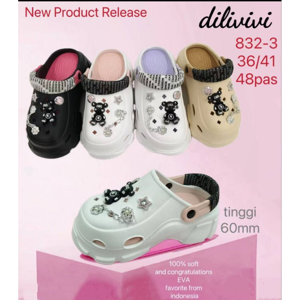 Sandal eva rubber wedges Perempuan sandal fashion style