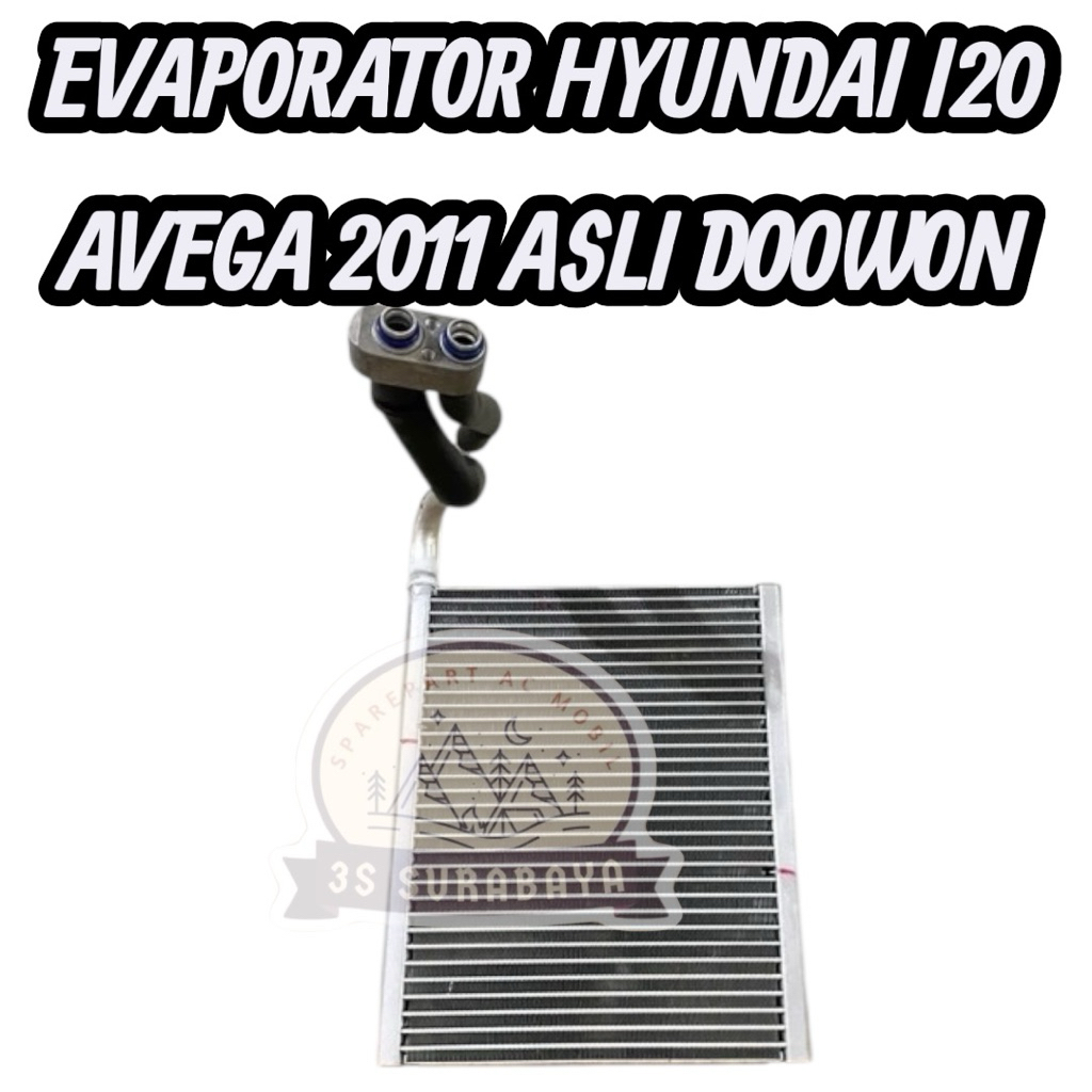 Evaporator Hyundai I20 i-20 Avega 2011 Doowon Asli  Ac mobil Evap Cooling Coil (Baru/New)