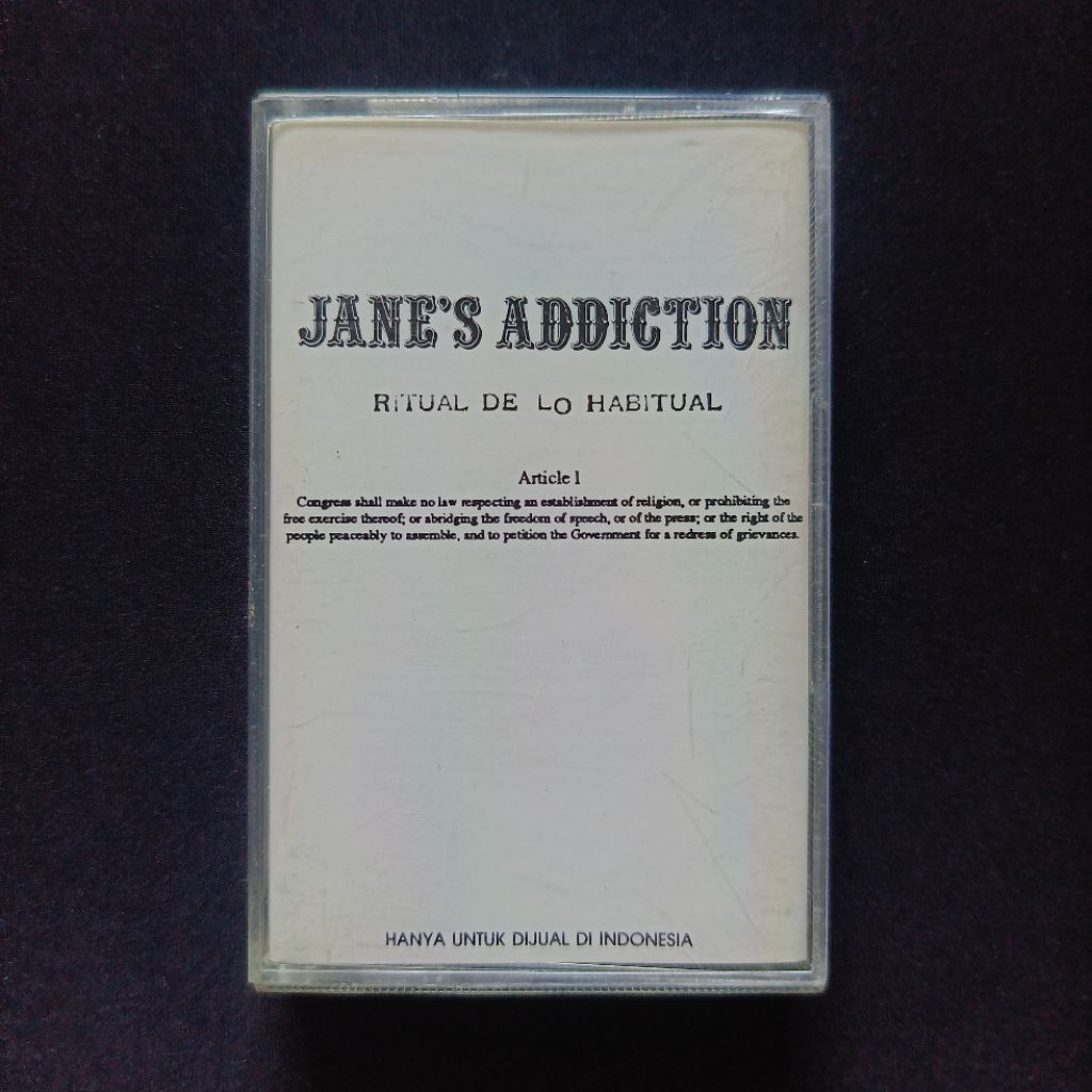 Kaset Jane's Addiction - Ritual De Lo Habitual