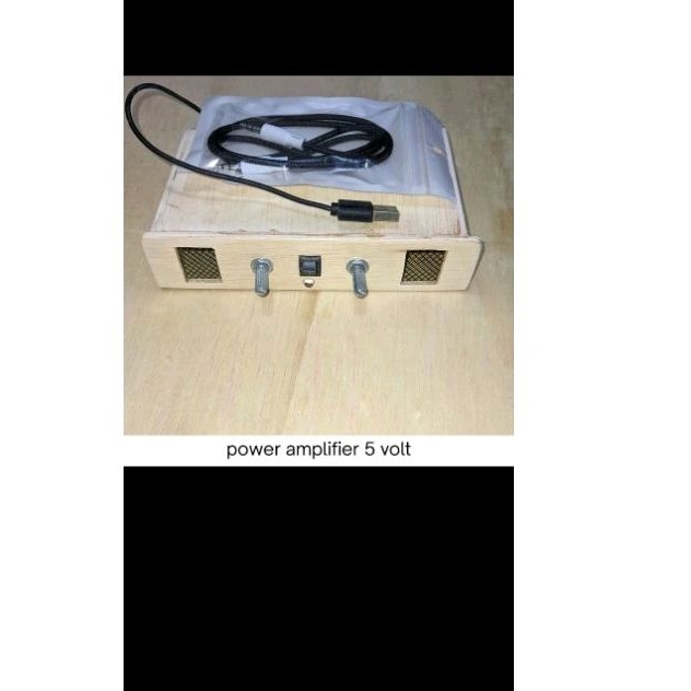 power amplifier buat sound sistem miniatur 5 volt speaker