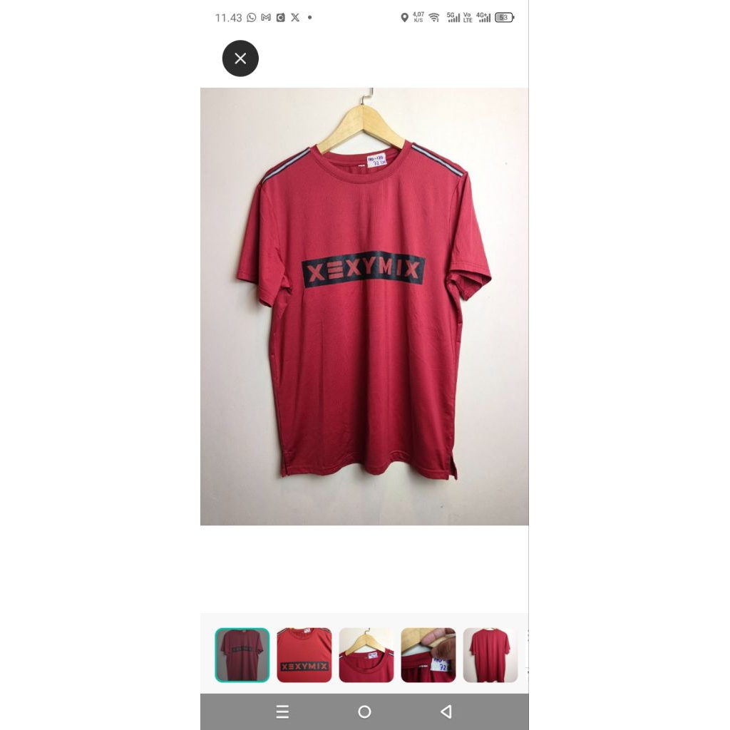 jersey xexymix merah. mommy