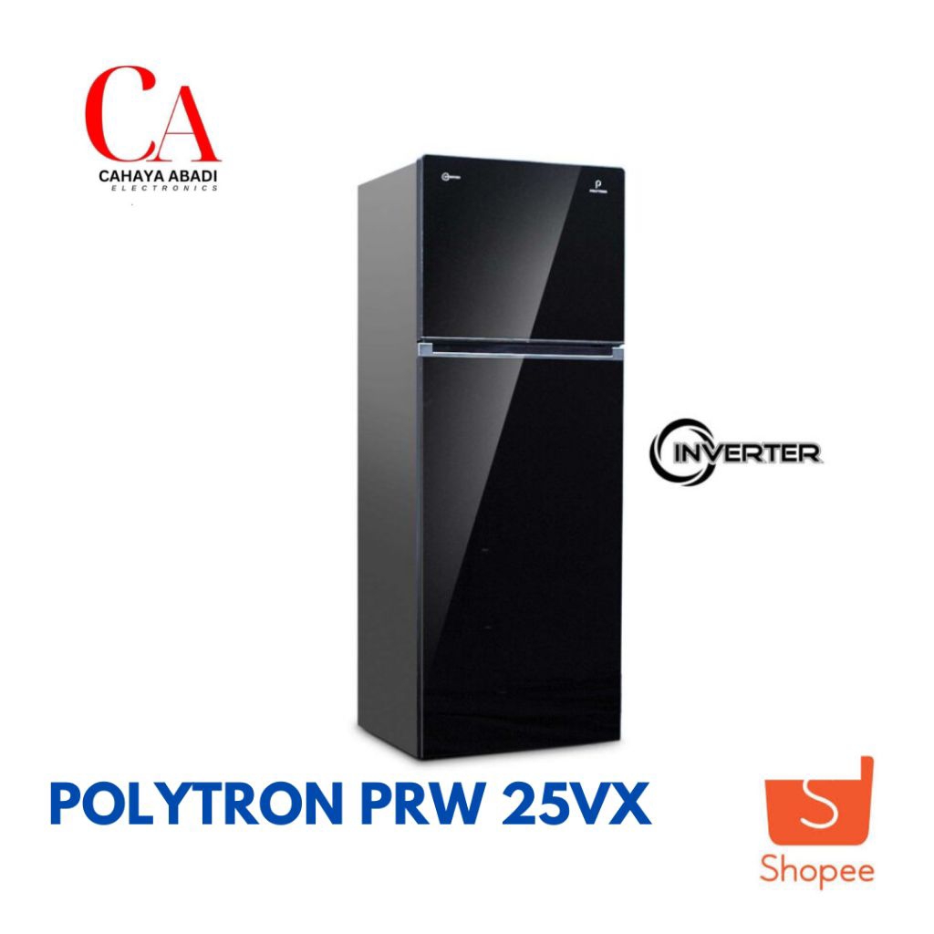 POLYTRON kulkas 2 pintu INVERTER PRW 25VX PRW 25 VX