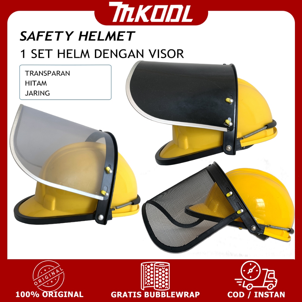 MKODL Safety Face Shield Visor Pelindung Wajah Safety Kerja PVC