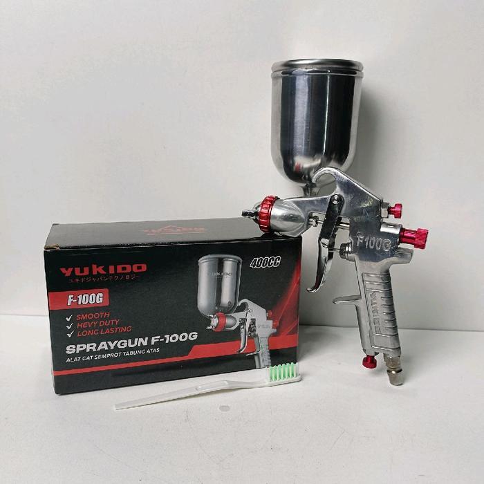 Spraygun tabung atas F100G tekanan tinggi / spray gun F100 G high pressure / alat semprot cat duco F