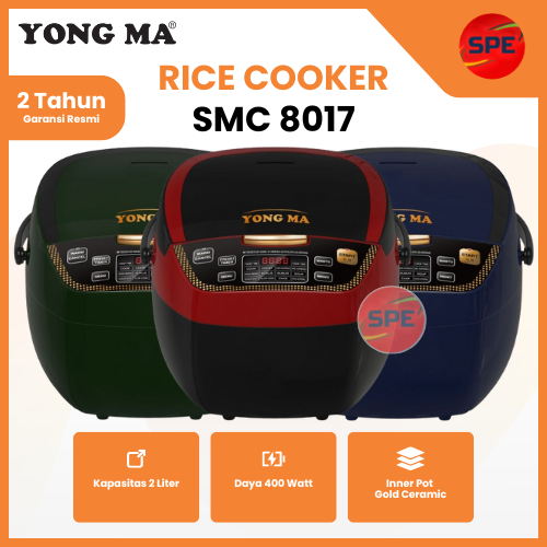 RICE COOKER DIGITAL / MAGIC COM DIGITAL YONG MA KAPASITAS 2 LITER SMC8017 GARANSI RESMI (MEDAN)