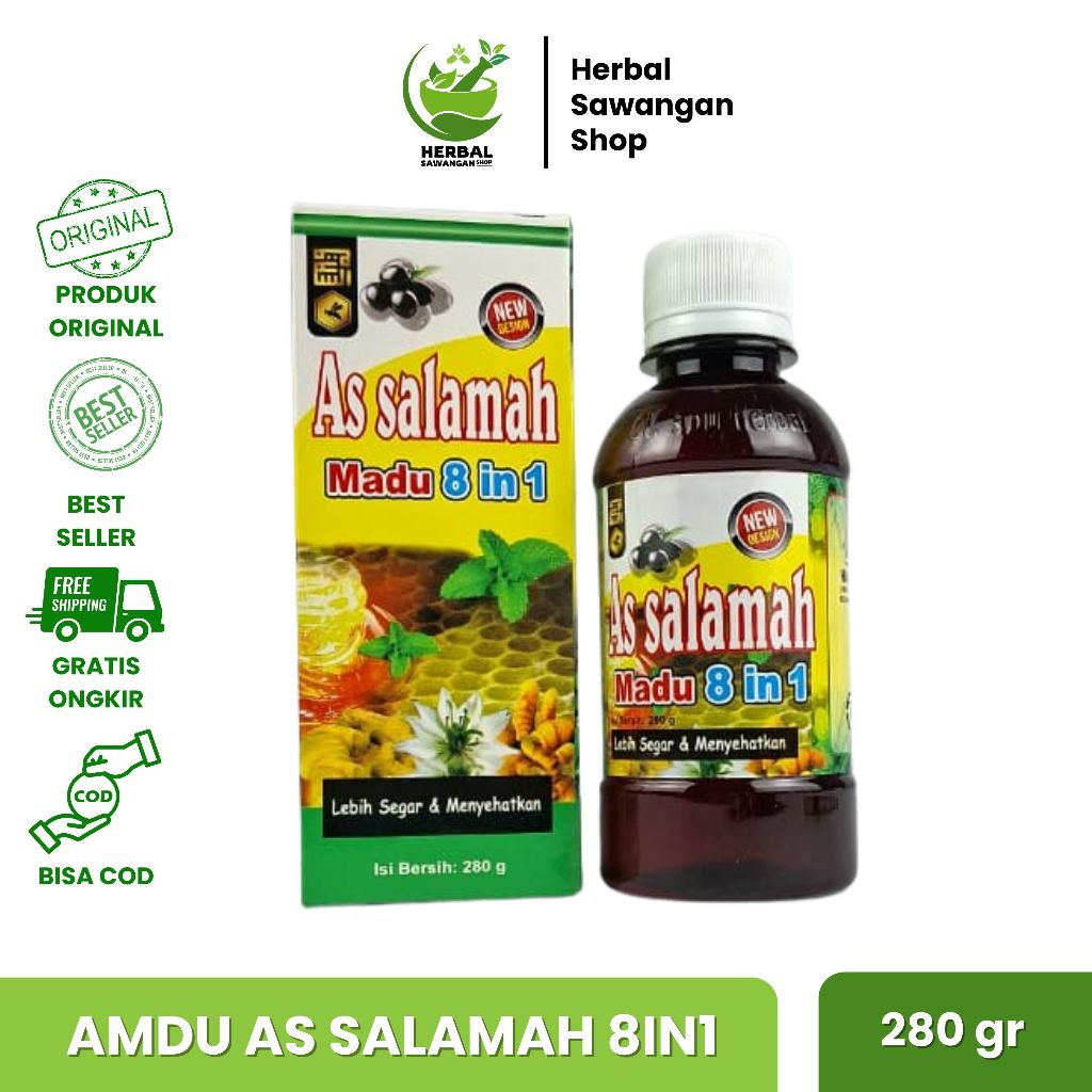 

Madu Batuk Flu Demam As Salamah 8 in 1 280gr, CV Abu Herbal | Obat Flu Batuk dan Demam
