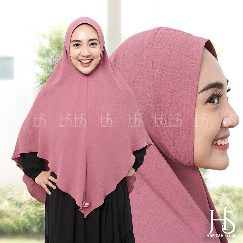 Bergo Jumbo Soft Pet Antem Crinkle Airflow Premium/Hijab Soft Pet Antem/Jilbab Crinkle Airflow Jumbo