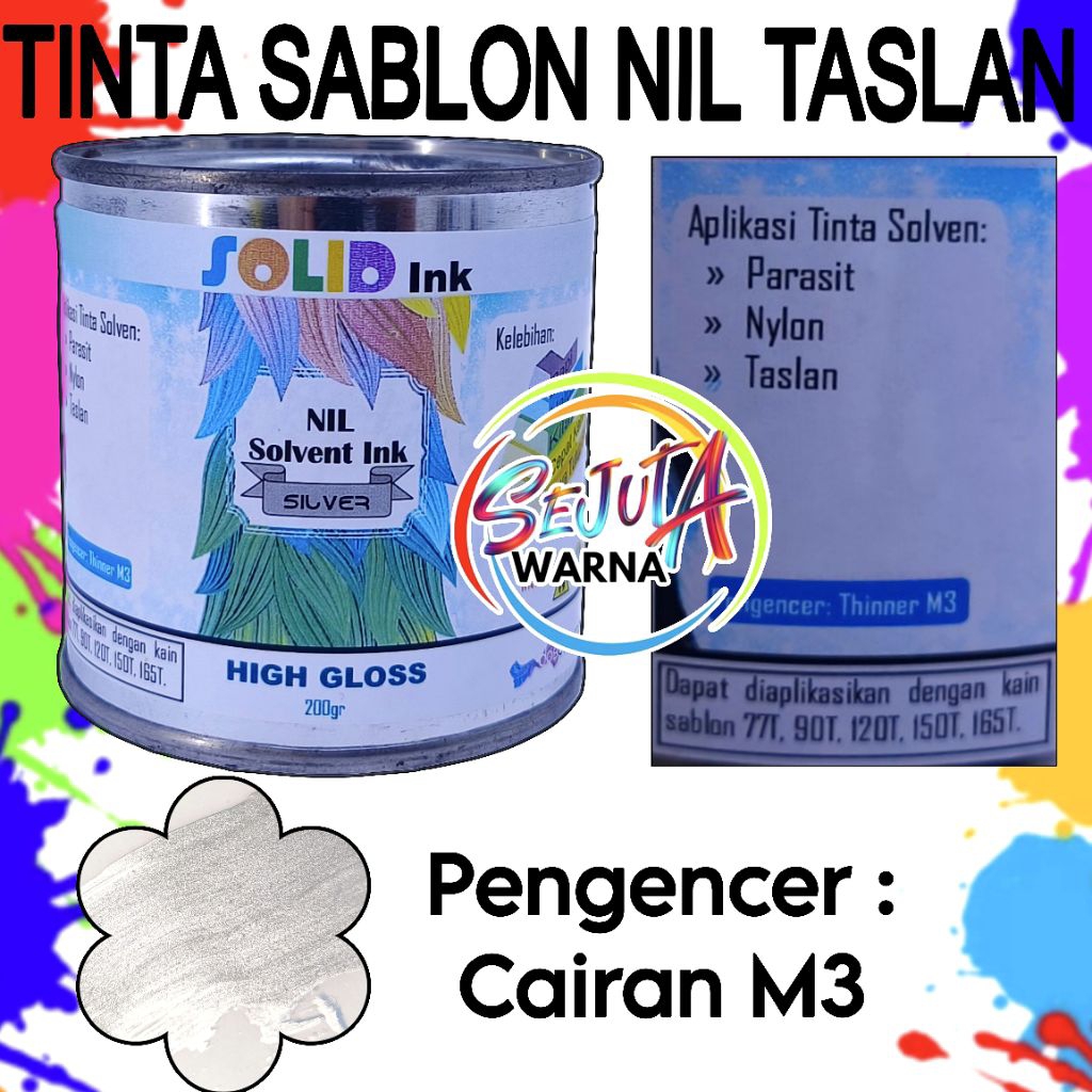 

TINTA SABLON PAYUNG NIL SILVER TASLAN PARASUT 200GR