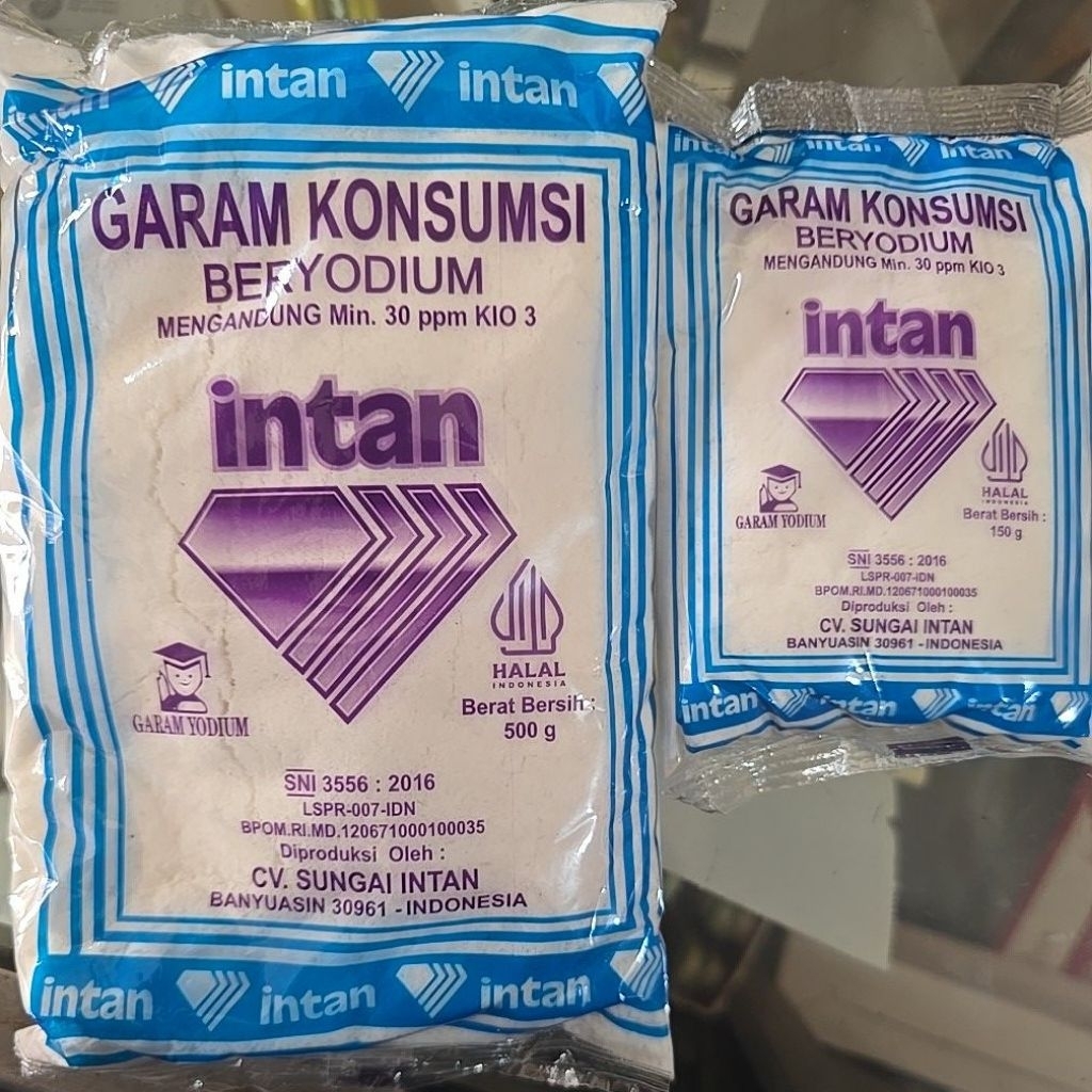 

Garam Halus Merek Intan UK 150G, 500G
