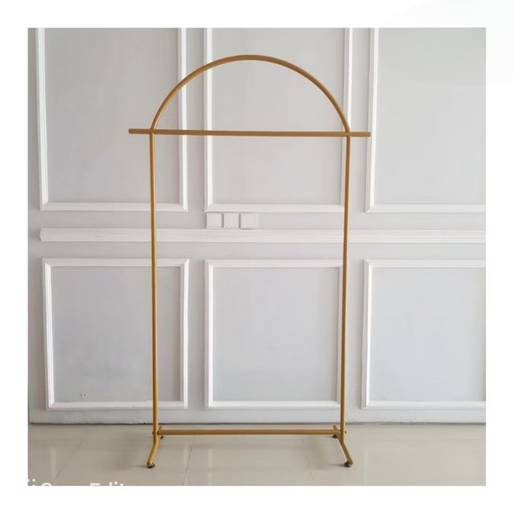 Gawang baju, gantungan pakaian, gantungan baju, gantungan celana, gantungan besi, Gantungan gold ova