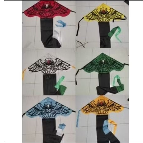 layangan kain parasut motif burung elang