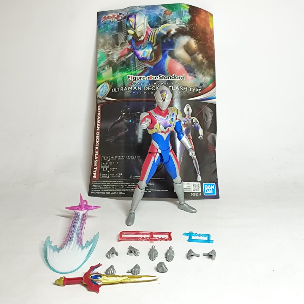 Bandai Figure-rise Standard Ultraman Decker Flash Type / Model Kit 2nd Sudah Rakit X286