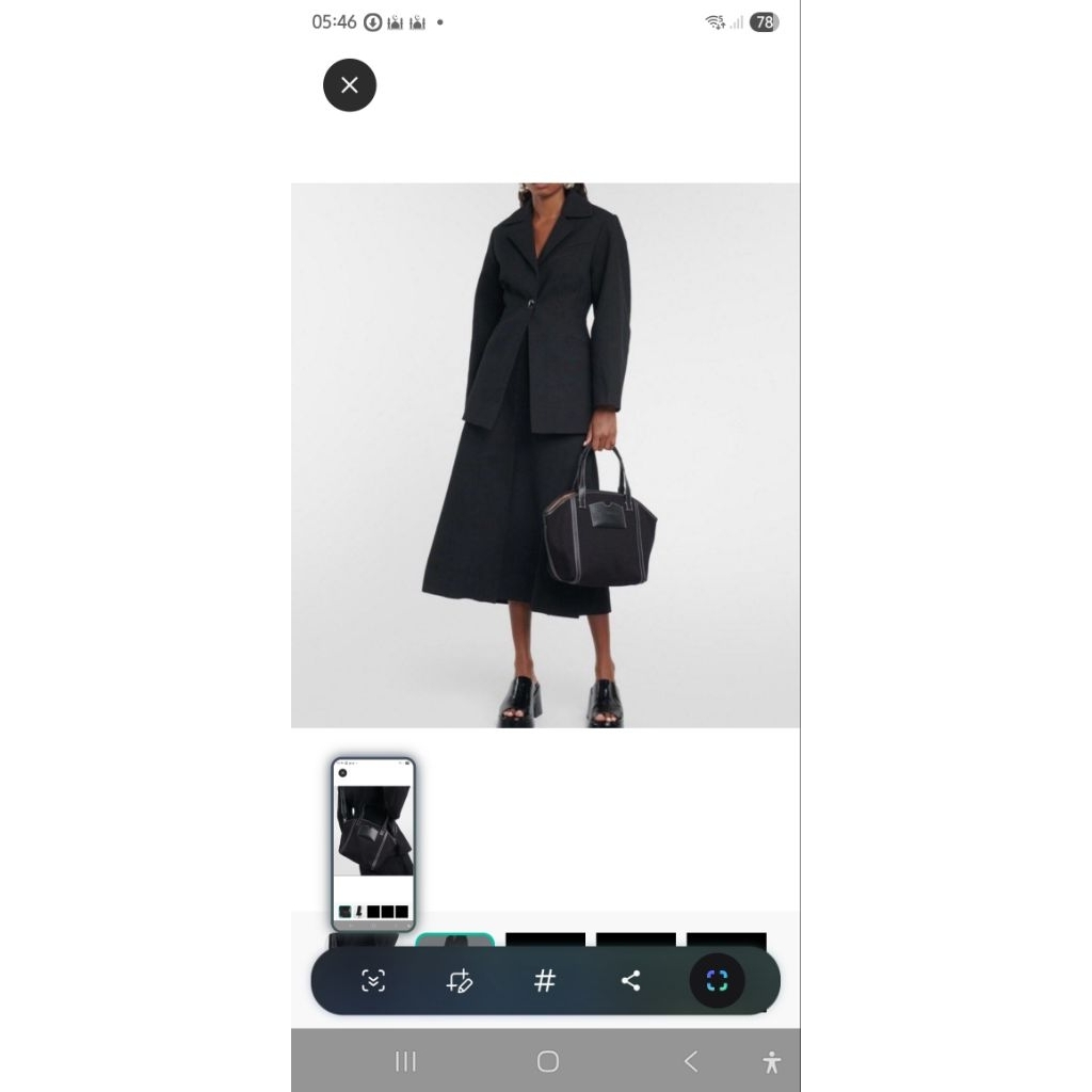 GANNI SMALL BANNER BAG (a bit bigger than Medium Size of L0ngchamp)  PRELOVED