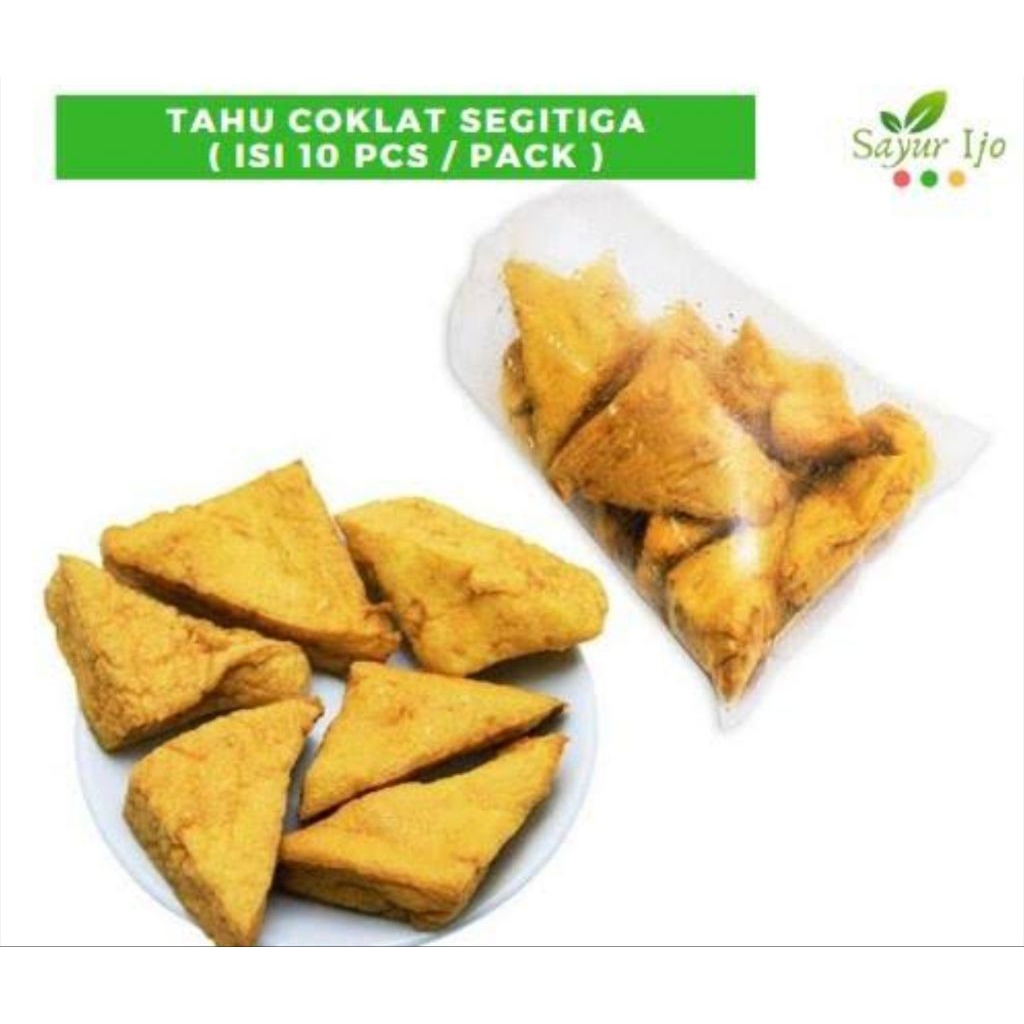 

tahu coklat /segitiga isi 10pcs
