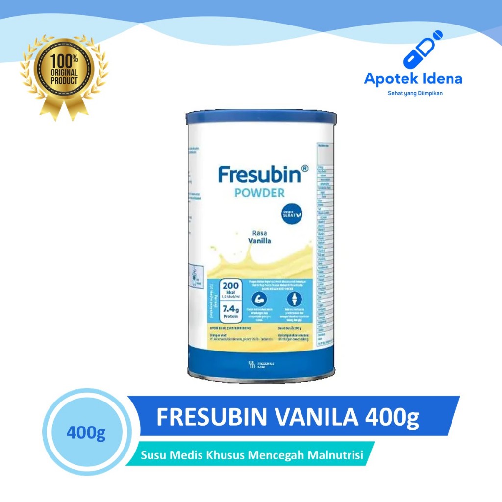 

FRESUBIN ORIGINAL POWDER 500 gram - susu khusus - Gizi Kurang - Malnutrisi - Susu pasca operasi