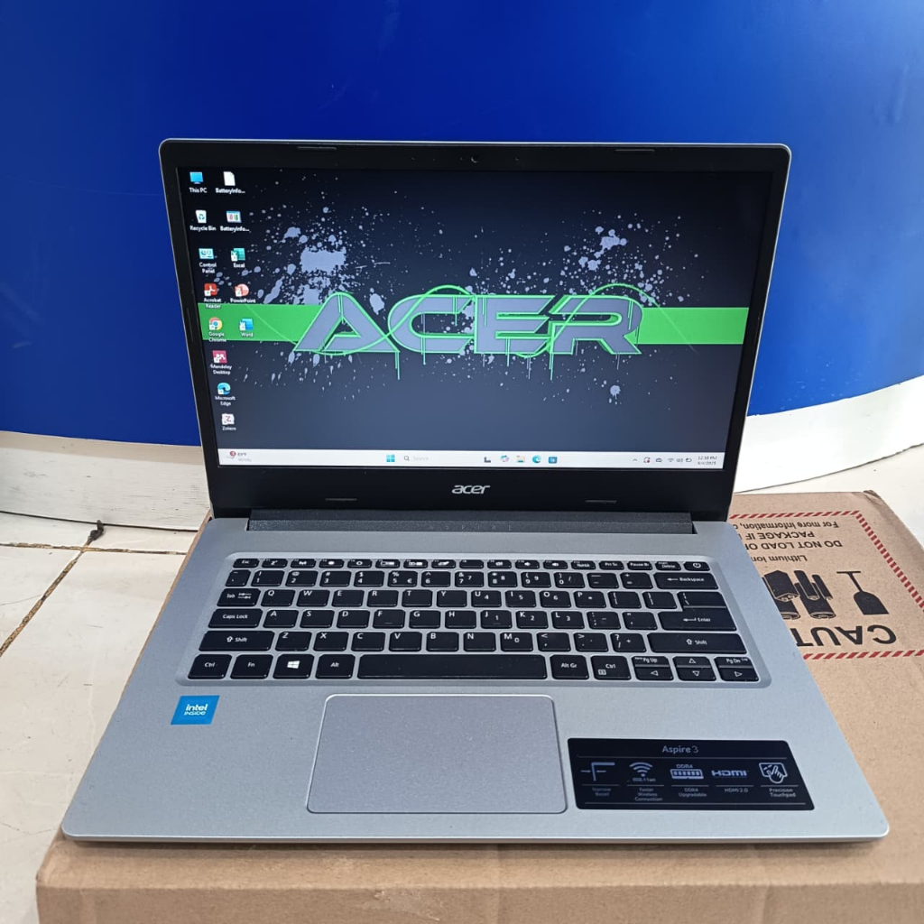 LAPTOP SECOND,Laptop Acer Aspire 3 A314-35, Intel Celeron-N5100, Ram 8Gb / 256 Ssd, UHd Graphics, Se