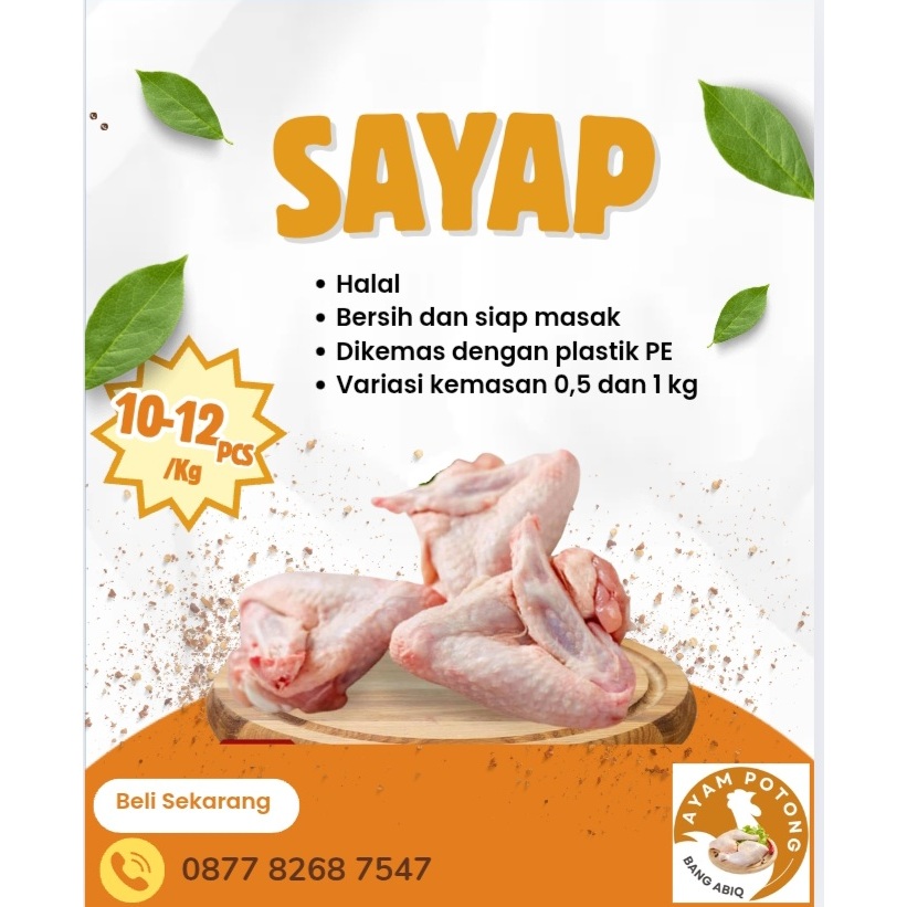 

Sayap ayam beku - 0,5 kg dan 1 kg