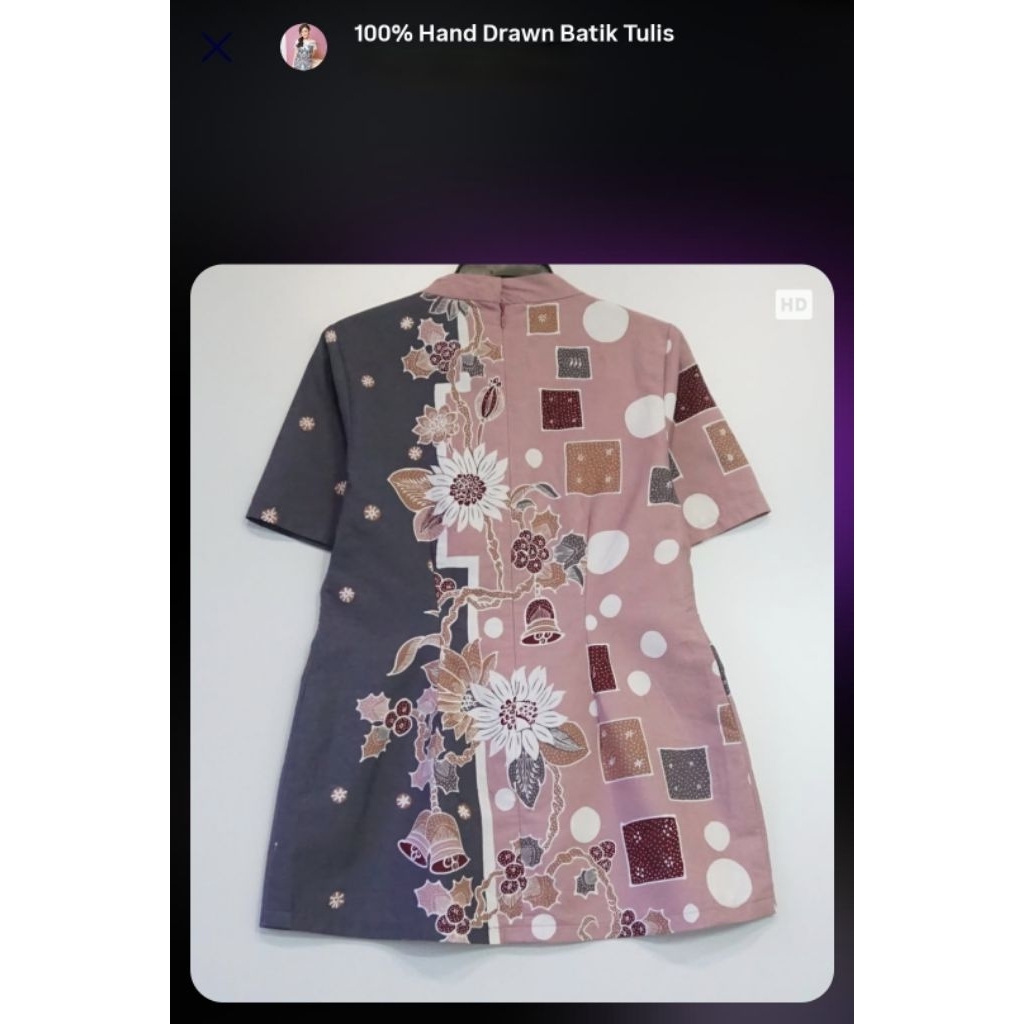 Atasan / Top Batik Tulis merk Batik Kultur Dea Valencia