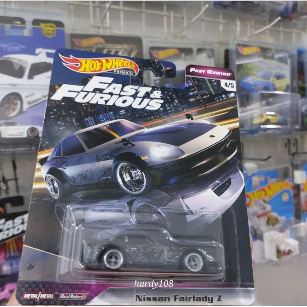 Hot Wheels Premium Fast & Furious Nissan Fairlady Z - FAST REWIND - FREE PROTECTOR