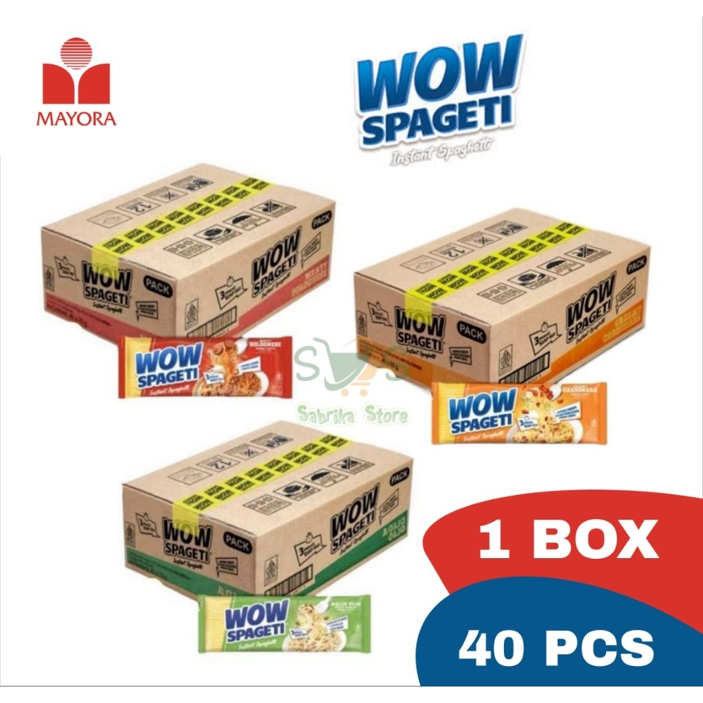 

Wow Spageti 1 Box (1 Karton) isi 40 Pcs