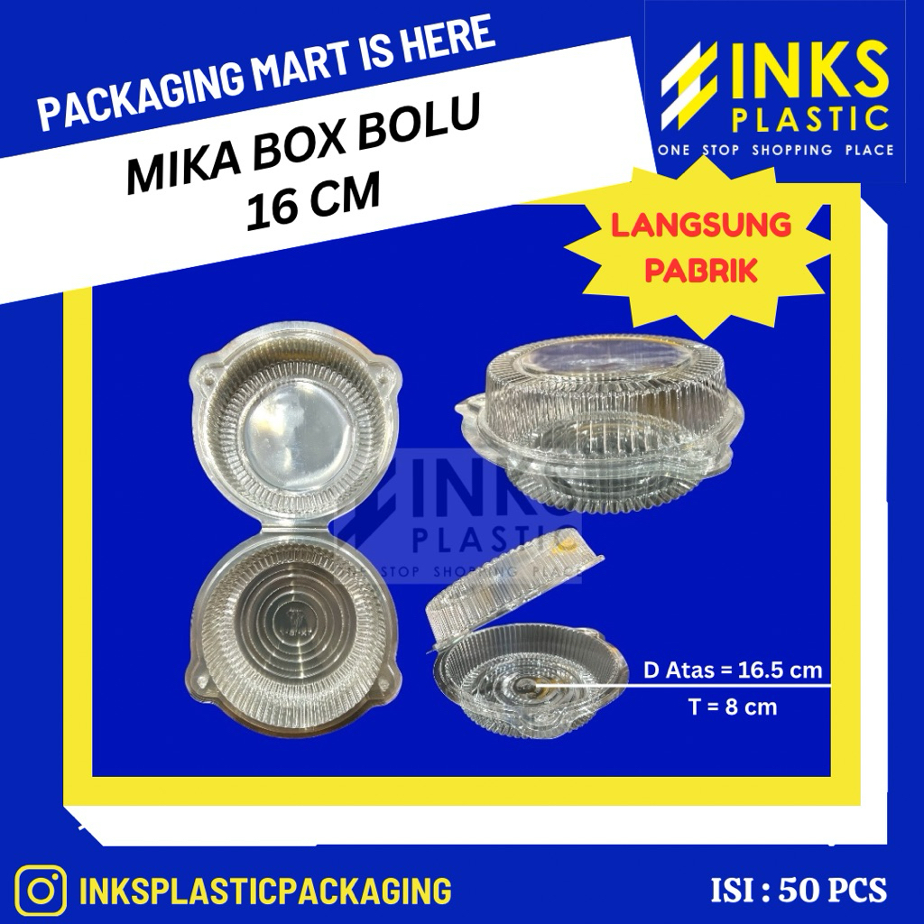 MIKA BOX BOLU 16 CM CHIFFON CAKE SIFON 16CM