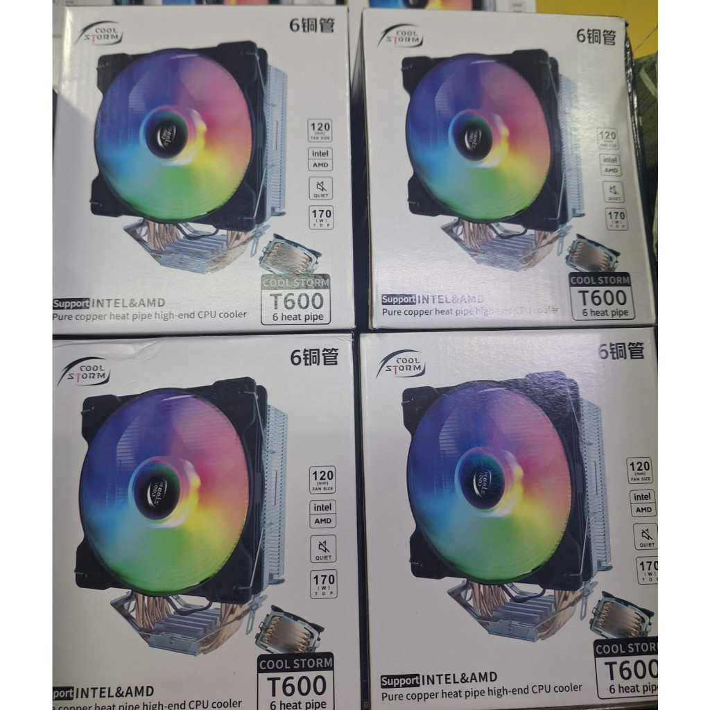 CPU COOLER RGB FAN PROCESSOR COOLER RGB 6 HEATPIPE