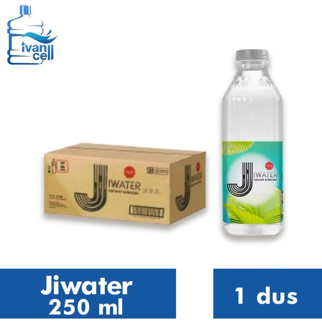 

⚡INSTANT⚡(1 DUS) JIWATER BOTOL 250 ML isi (24 BOTOL) - ORIGINAL 100%