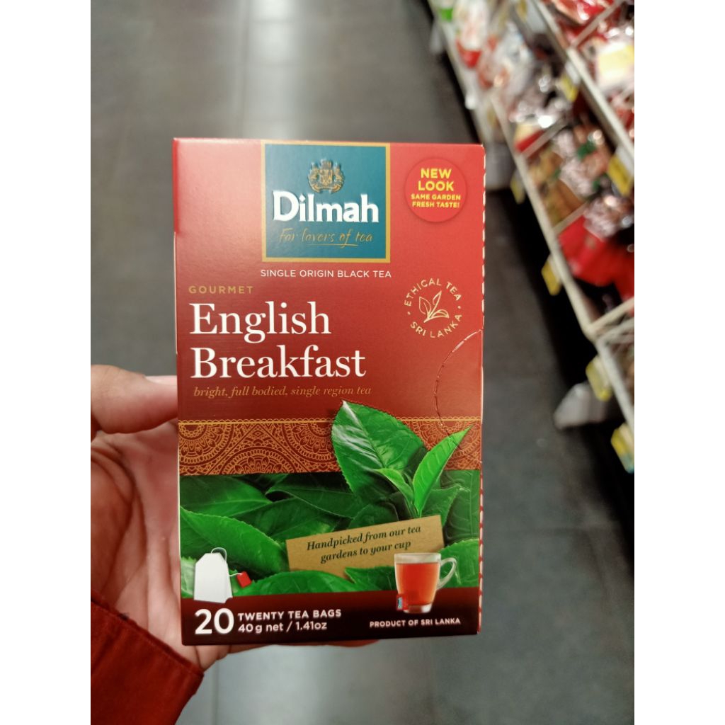 

Teh Premium Dilmah English Breakfast Box 20 Pcs Black Tea