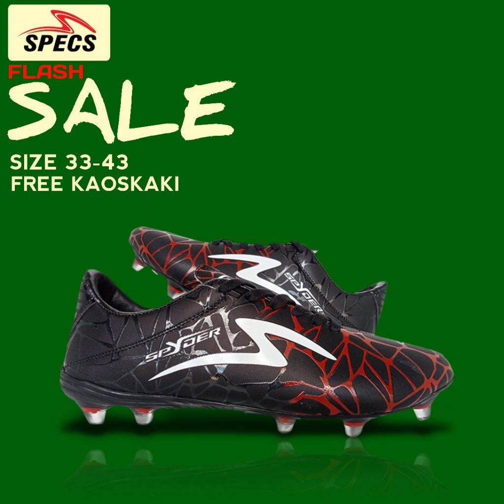 SEPATU BOLA  SPECS SPYDER FG ANAK DAN DEWASA KOMPONEN ORIGINAL SIZE 39-43