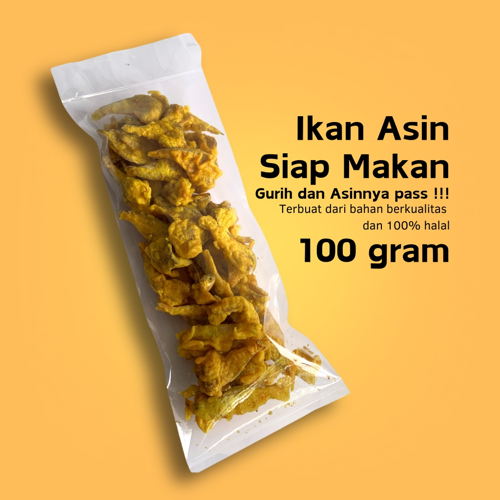 

Ikan Asin Bukmis Siap Makan 100 Gram - Renyah dan Praktis untuk Lauk atau Camilan