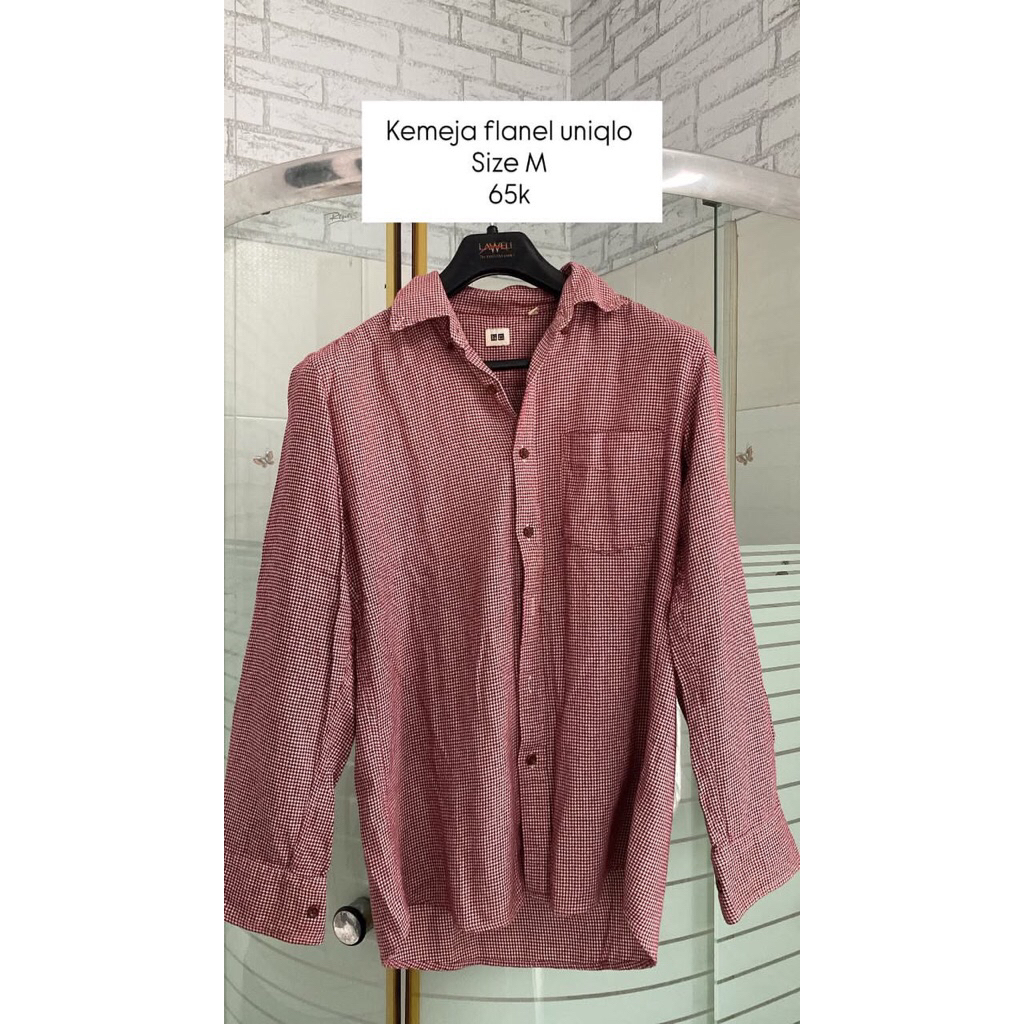 PRELOVED KEMEJA FLANEL UNIQLO