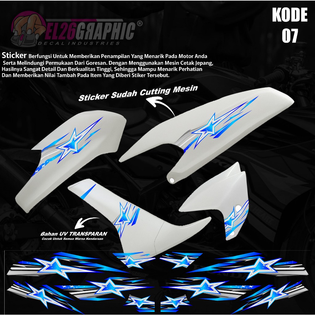07 STRIPING YAMAHA NMAX OLD VARIASI - STICKER VARIASI MOTOR NMAX OLD