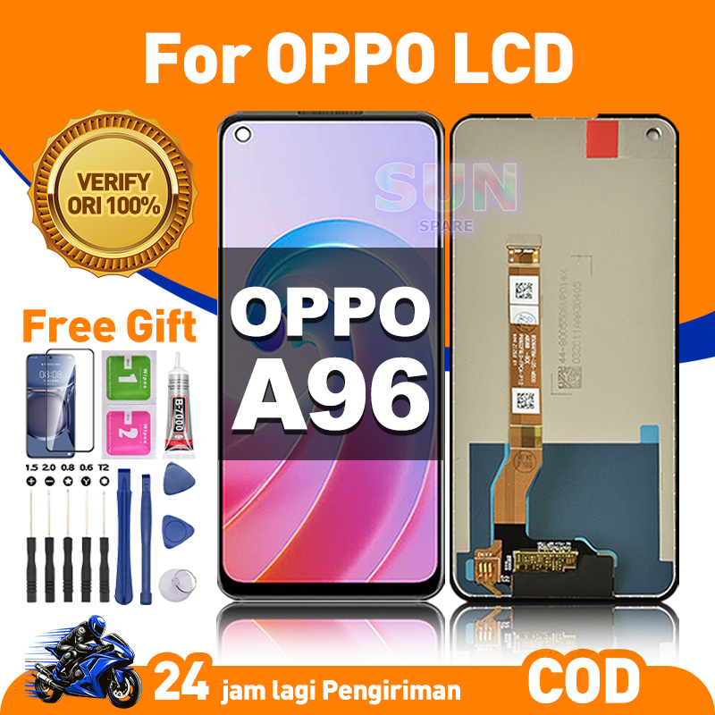 【ORIGINAL】LCD FOR OPPO A96 4G FREE GIFT Asli Ori hp Touchscreen FHD Definition Kualitas Terbaik COD