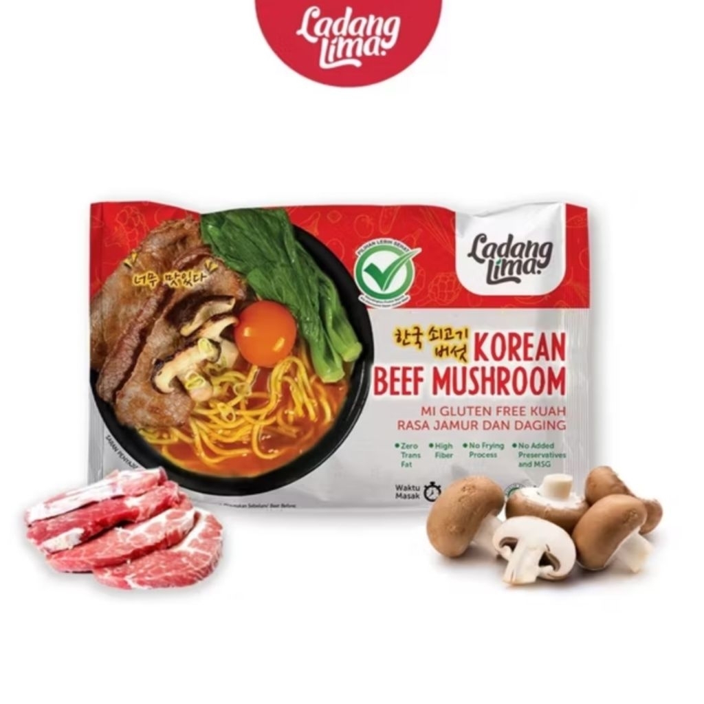 

Korean Beef Mushroom Ladang Lima - Mi Gluten Free 94gr